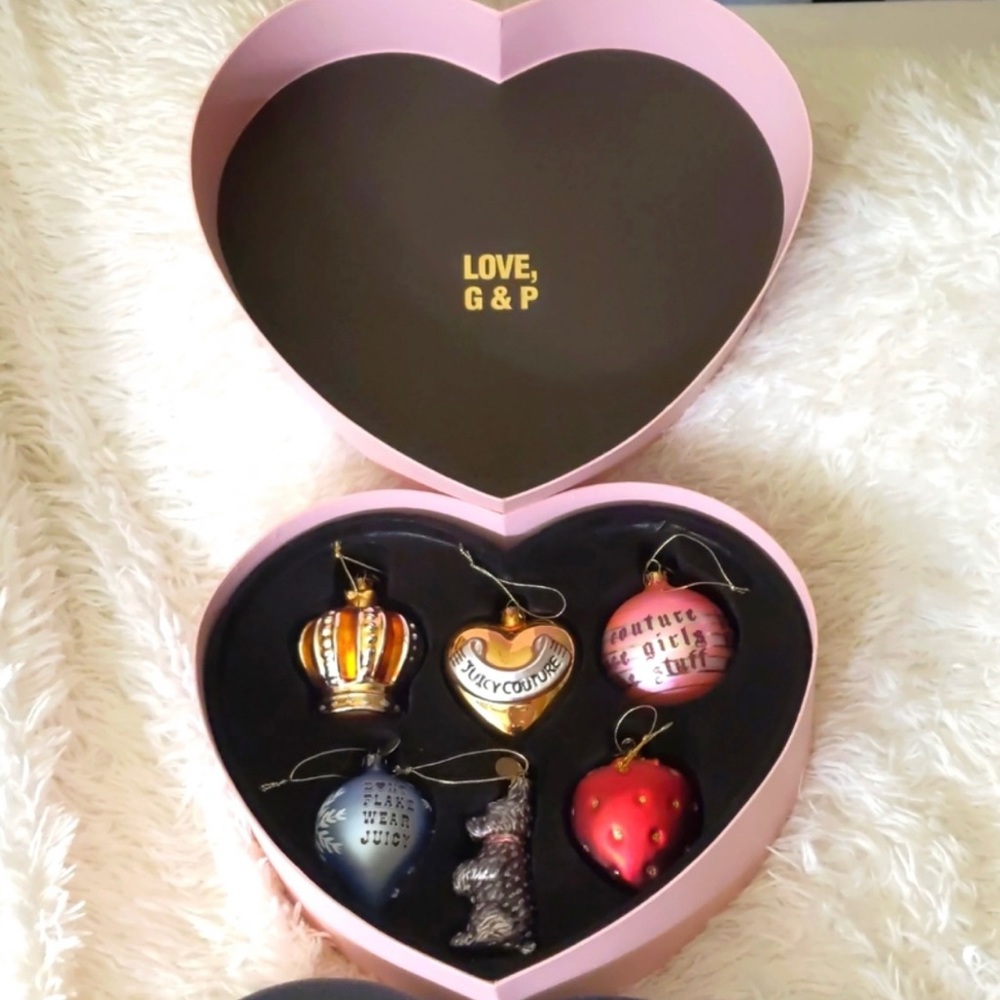 Juicy couture Christmas ornaments